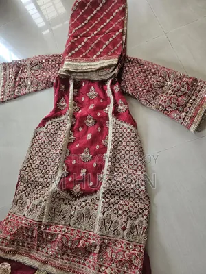 Decorative Red Wedding Dress