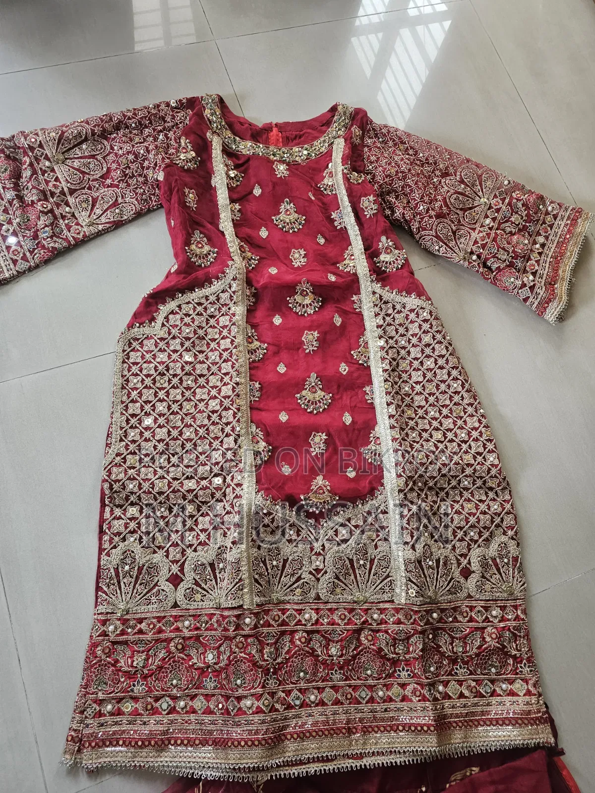 Decorative Red Wedding Dress