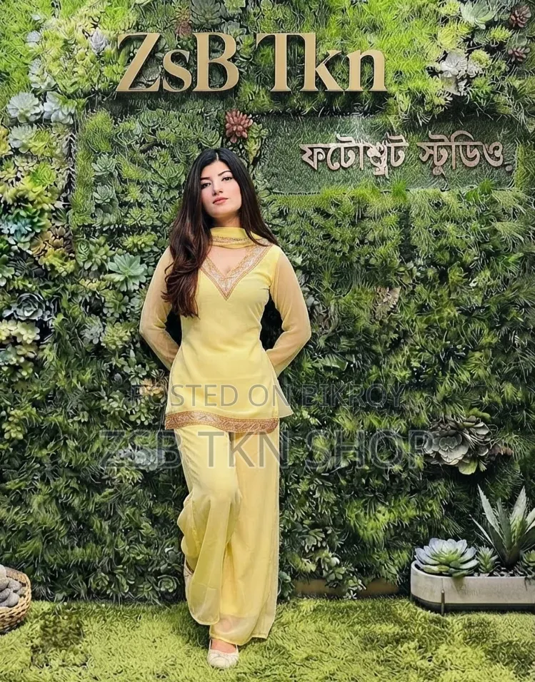Georgette Sequence Three Piece স্টাইলিশ আপুদের জন্য