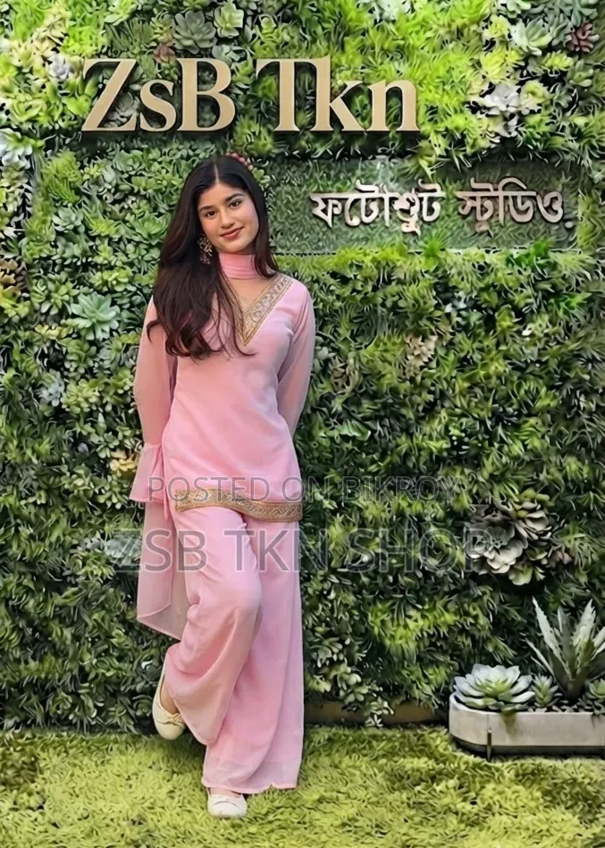 Georgette Sequence Three Piece স্টাইলিশ আপুদের জন্য
