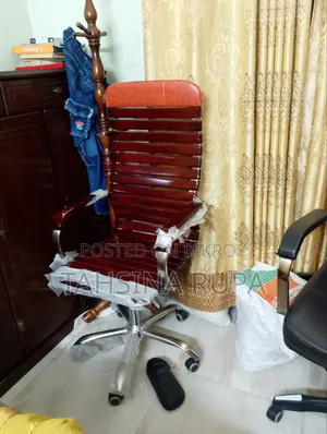 Premium Wooden Executive Office Chair | High Back
