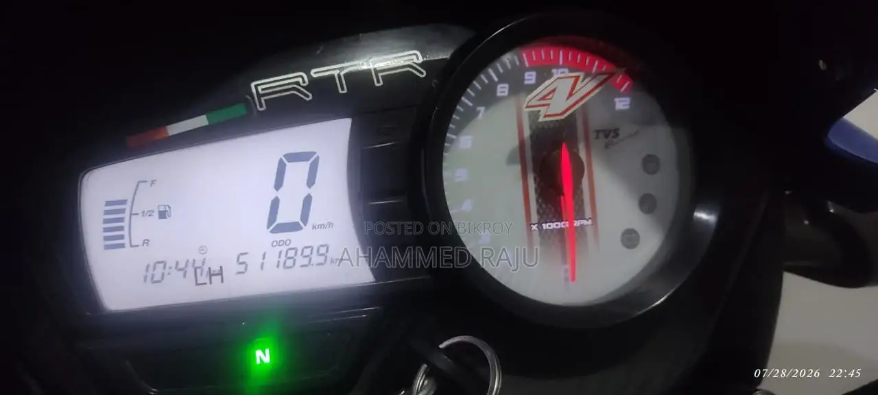 TVS Apache RTR 160 2V 2019 Blue