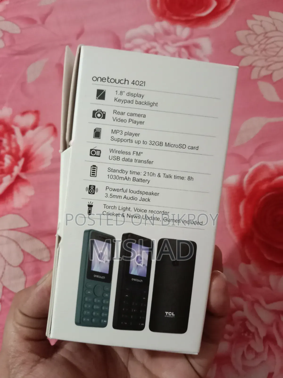 টিসিএল ওয়ানটাচ ৪০২১ গ্রে