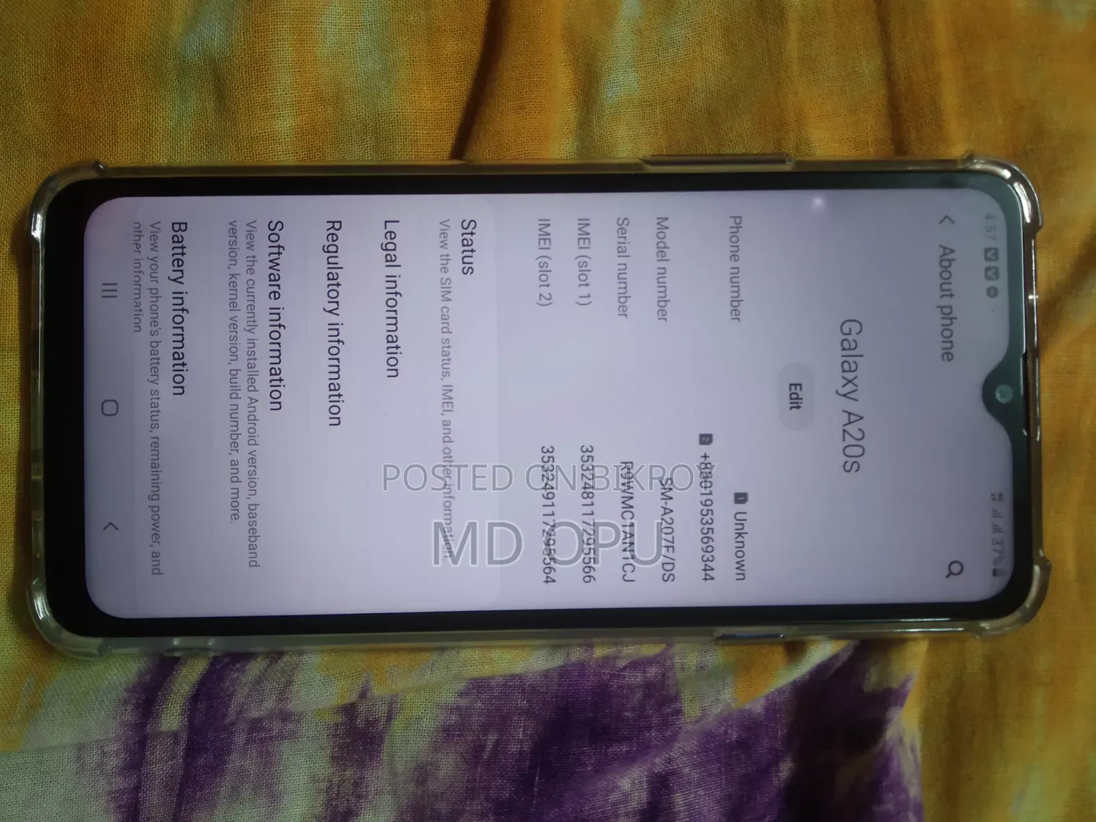 Samsung Galaxy A20s 32 GB Blue