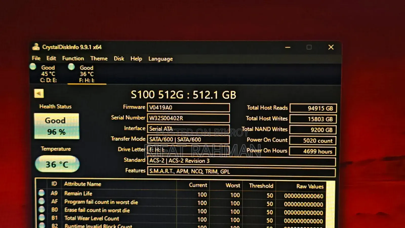 TRM 512 GB SATA SSD