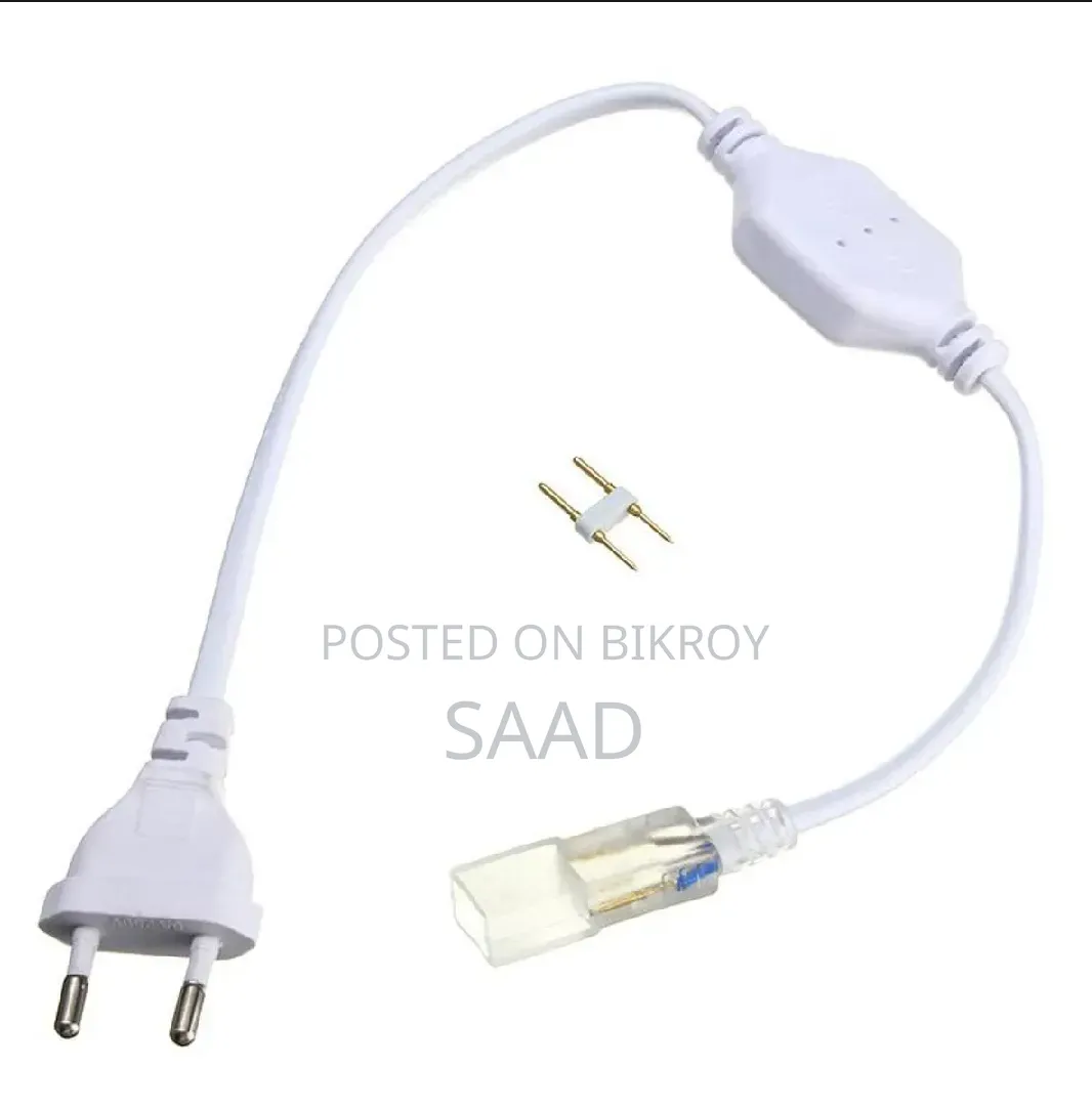 220-240v LED Flexible Strip Light EU Plug 12mm Connector Adapter