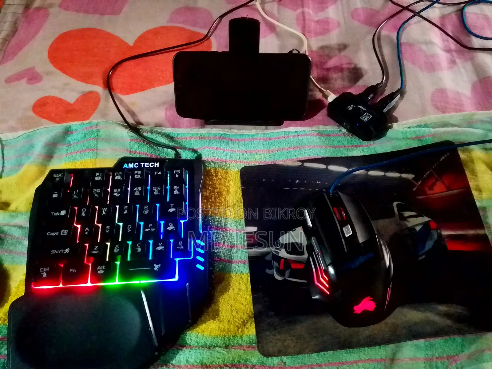 Mobile Gaming PC Setup M1 Pro Bluetooth Controller System RGB Lighting