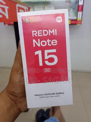নতুন শাওমি রেডমি নোট ১৫ ২৫৬ জিবি কালো