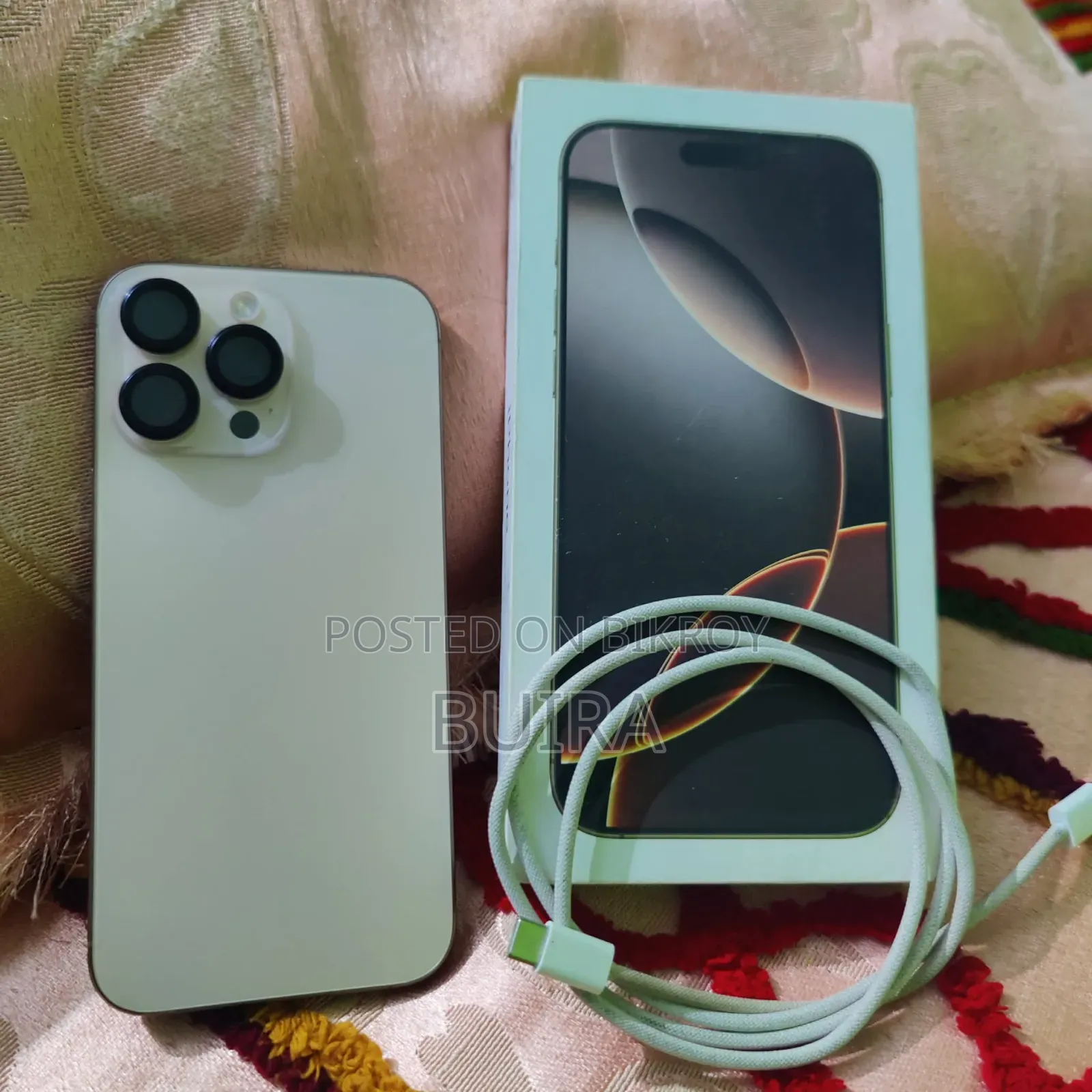 অ্যাপল আইফোন ১৬ প্রো ম্যাক্স ২৫৬ জিবি গোল্ড