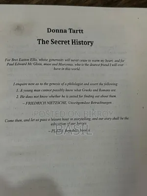 The Secret History Novel