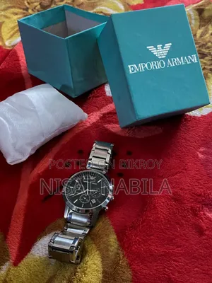 Emporio Armani Renato Chronograph Silver Black