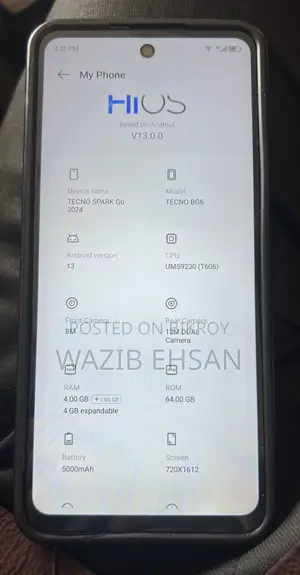 Tecno Spark Go 64 GB Black