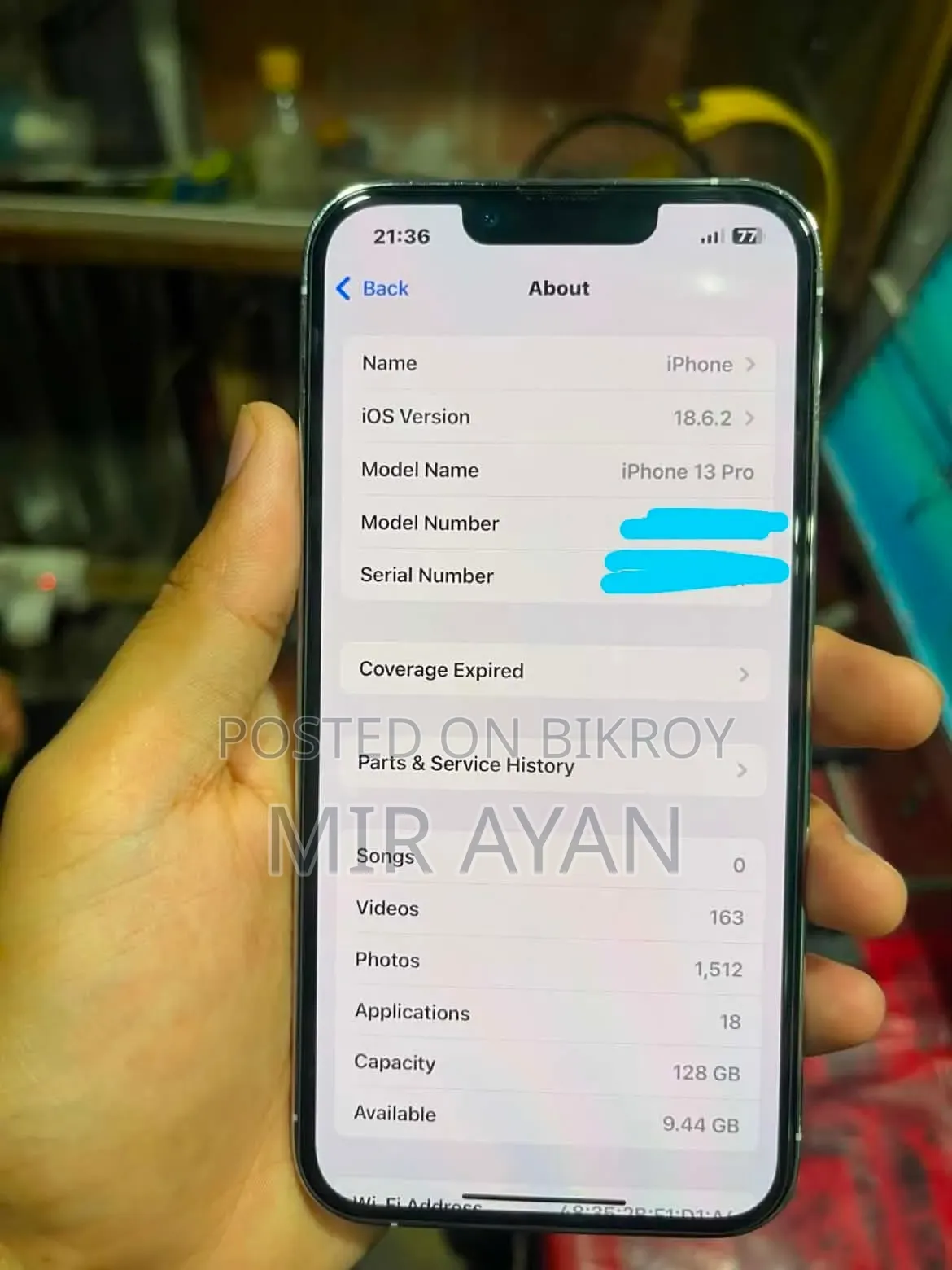 অ্যাপল আইফোন ১৩ প্রো ১২৮ জিবি গ্রে