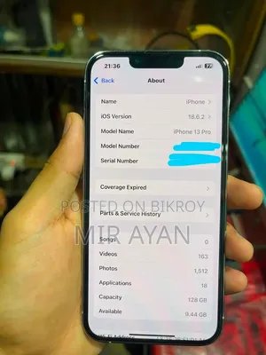 অ্যাপল আইফোন ১৩ প্রো ১২৮ জিবি গ্রে