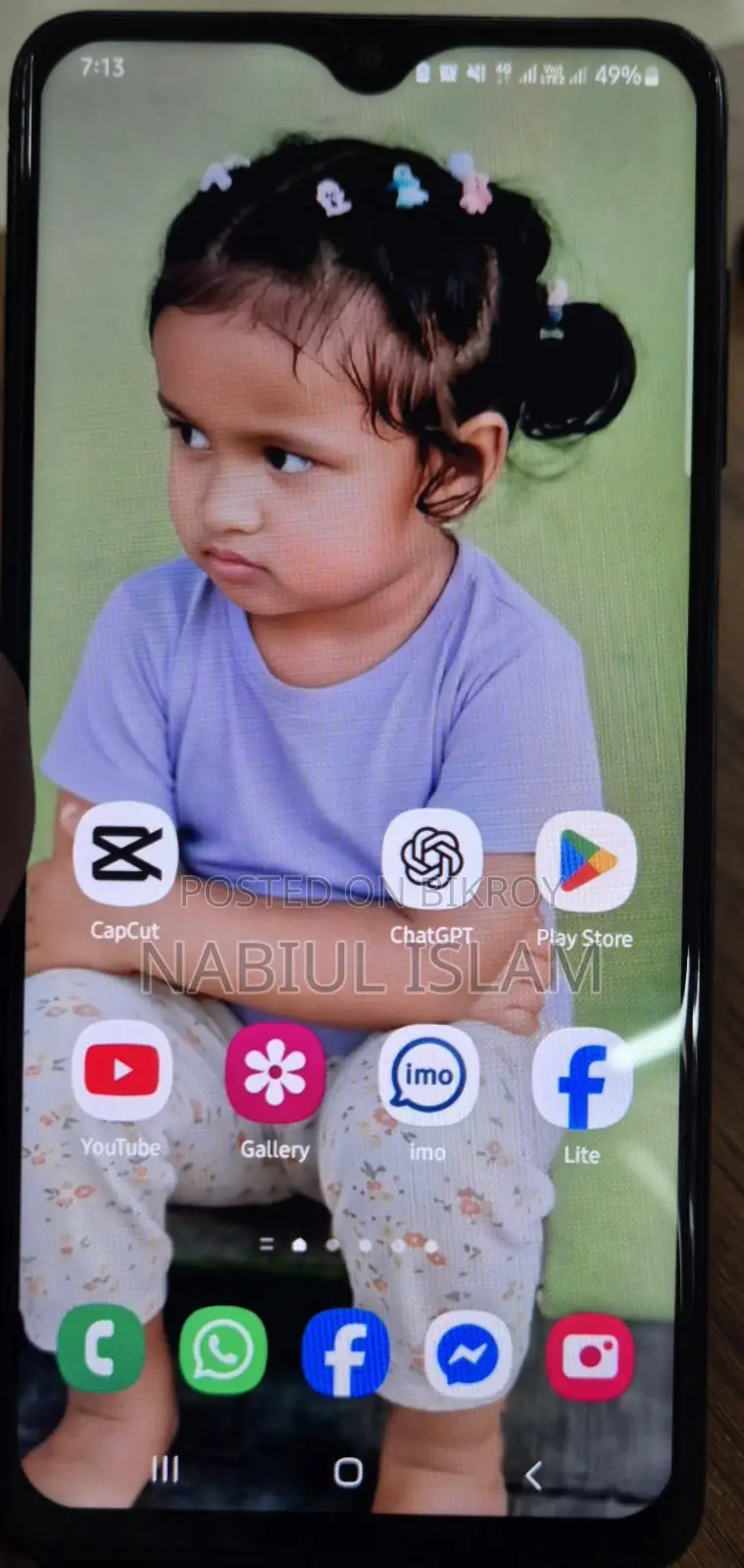 স্যামসাং গ্যালাক্সি এফ২২ ১২৮ জিবি কালো