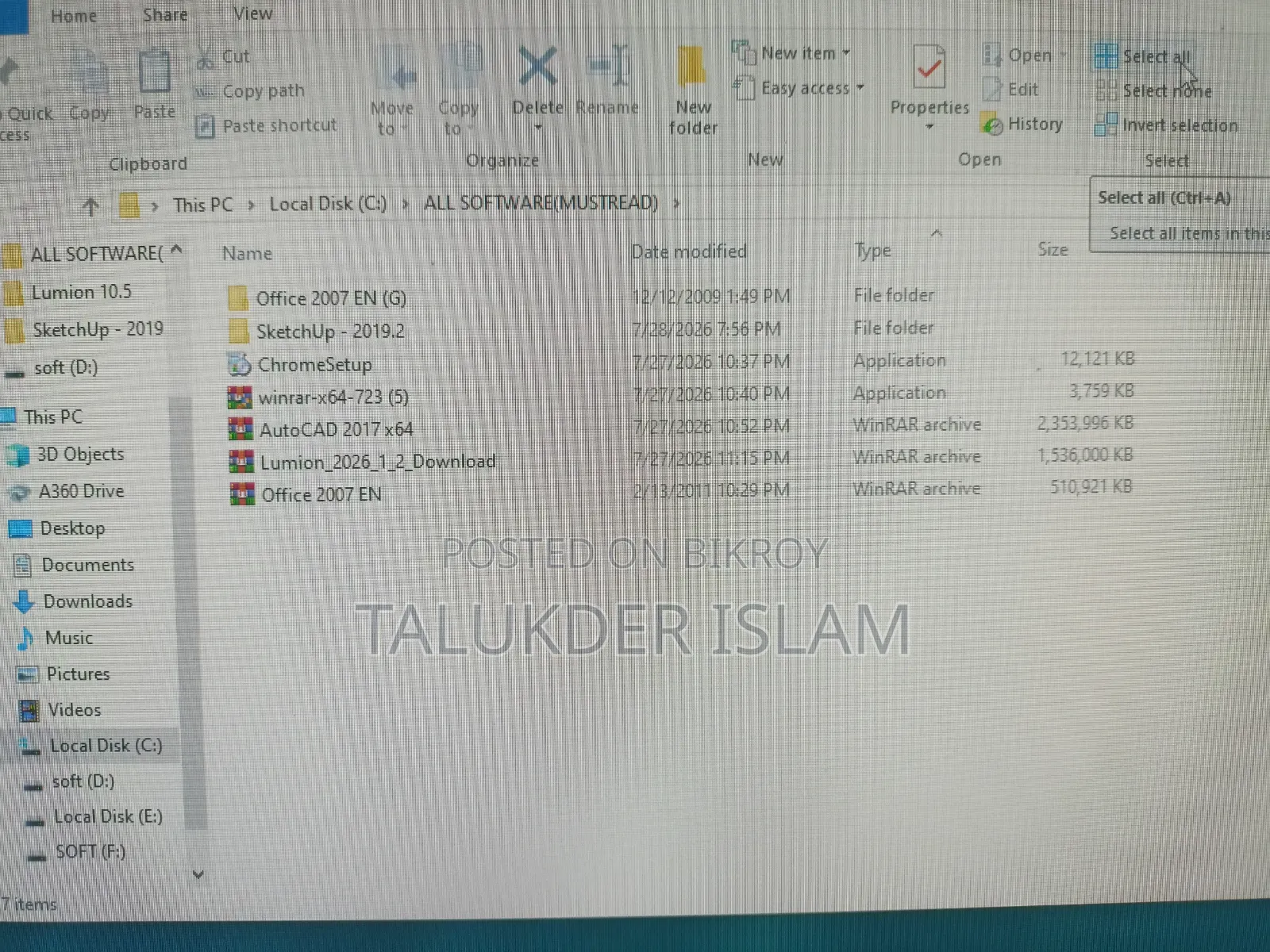 Desktop Computer 16GB Intel Core i7 HDD+SSD 3TB