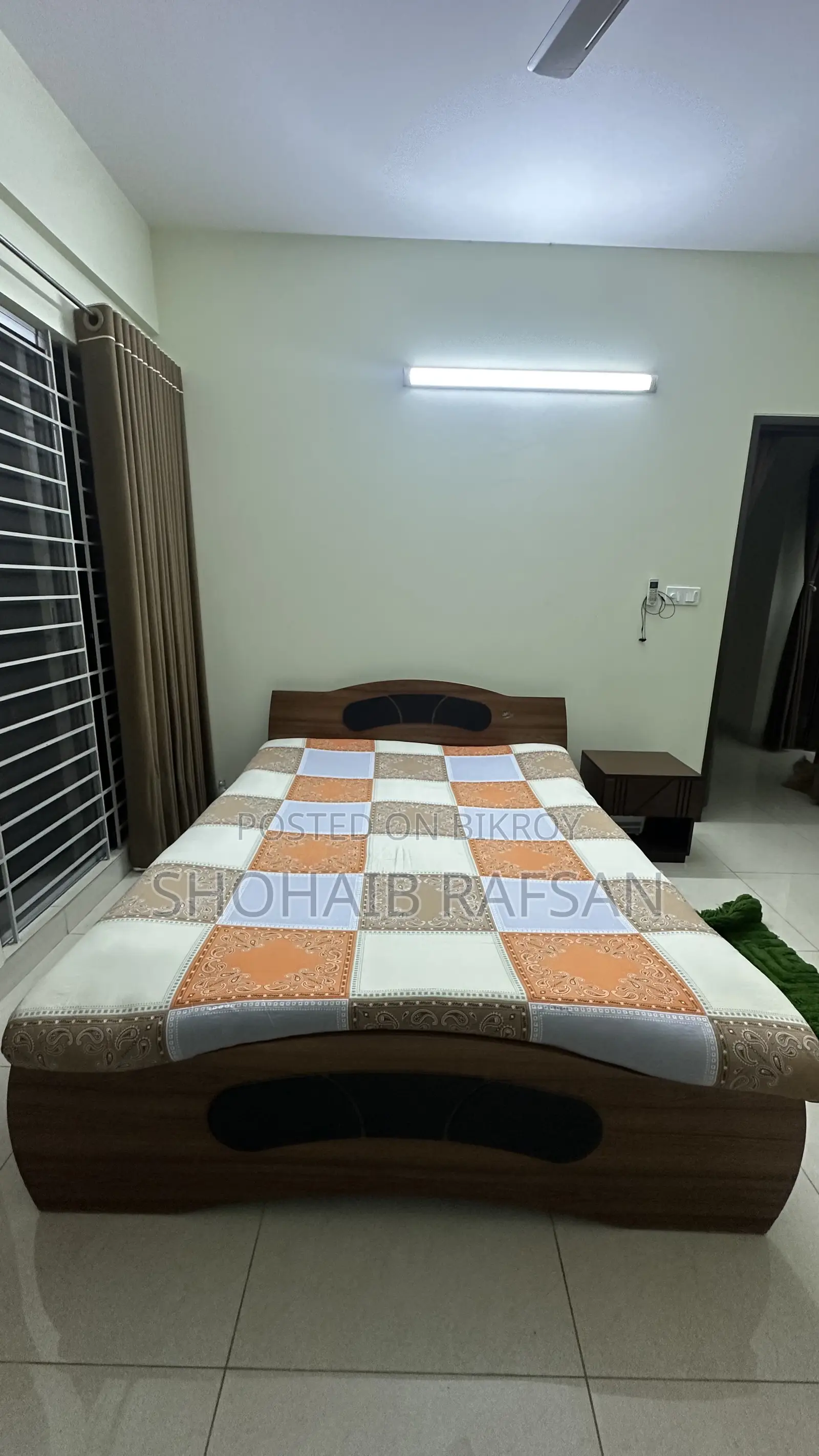 অটবি কুইন সাইজ ডাবল বেড, যাজিম তোশক সহ ।