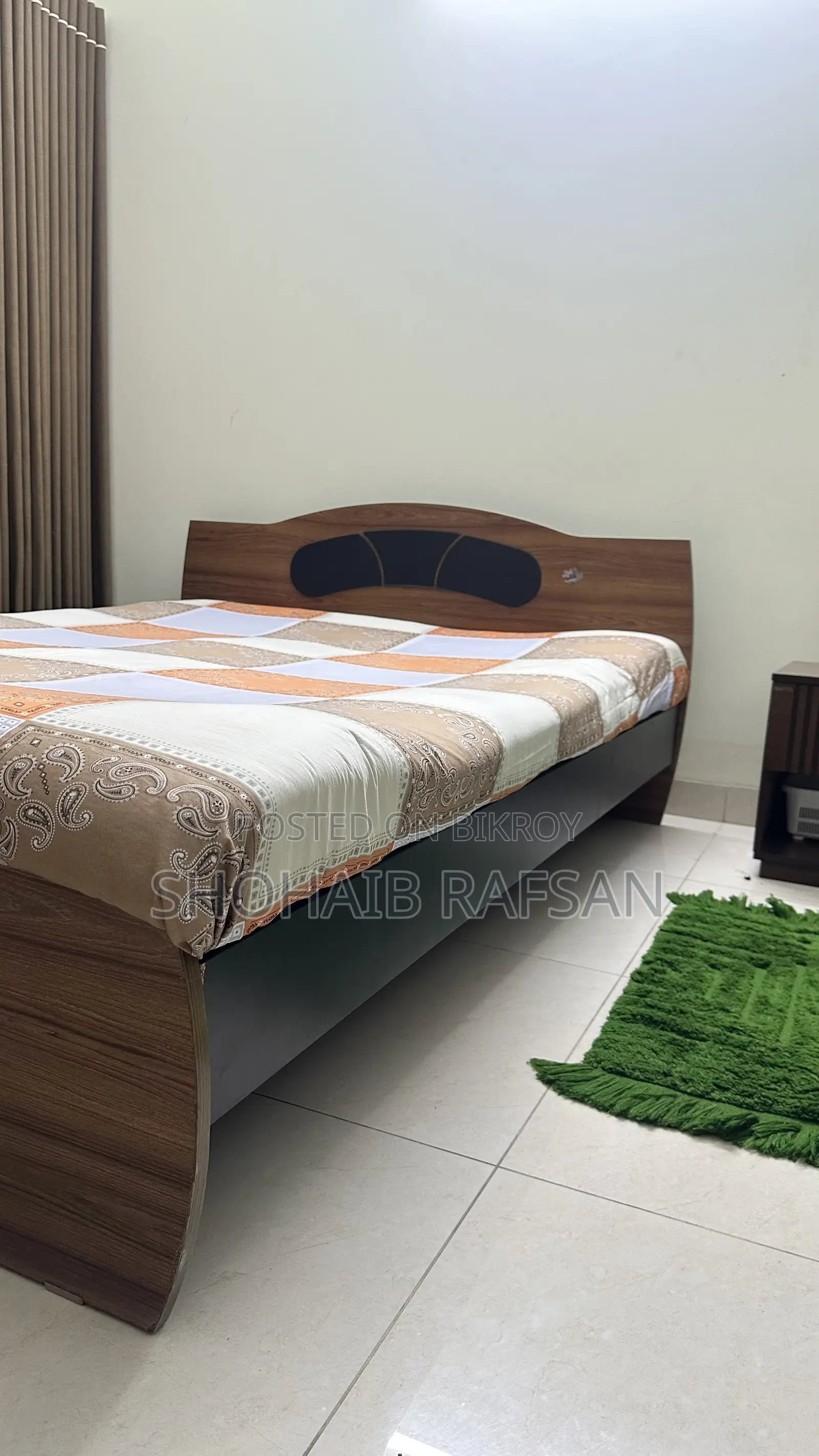 অটবি কুইন সাইজ ডাবল বেড, যাজিম তোশক সহ ।