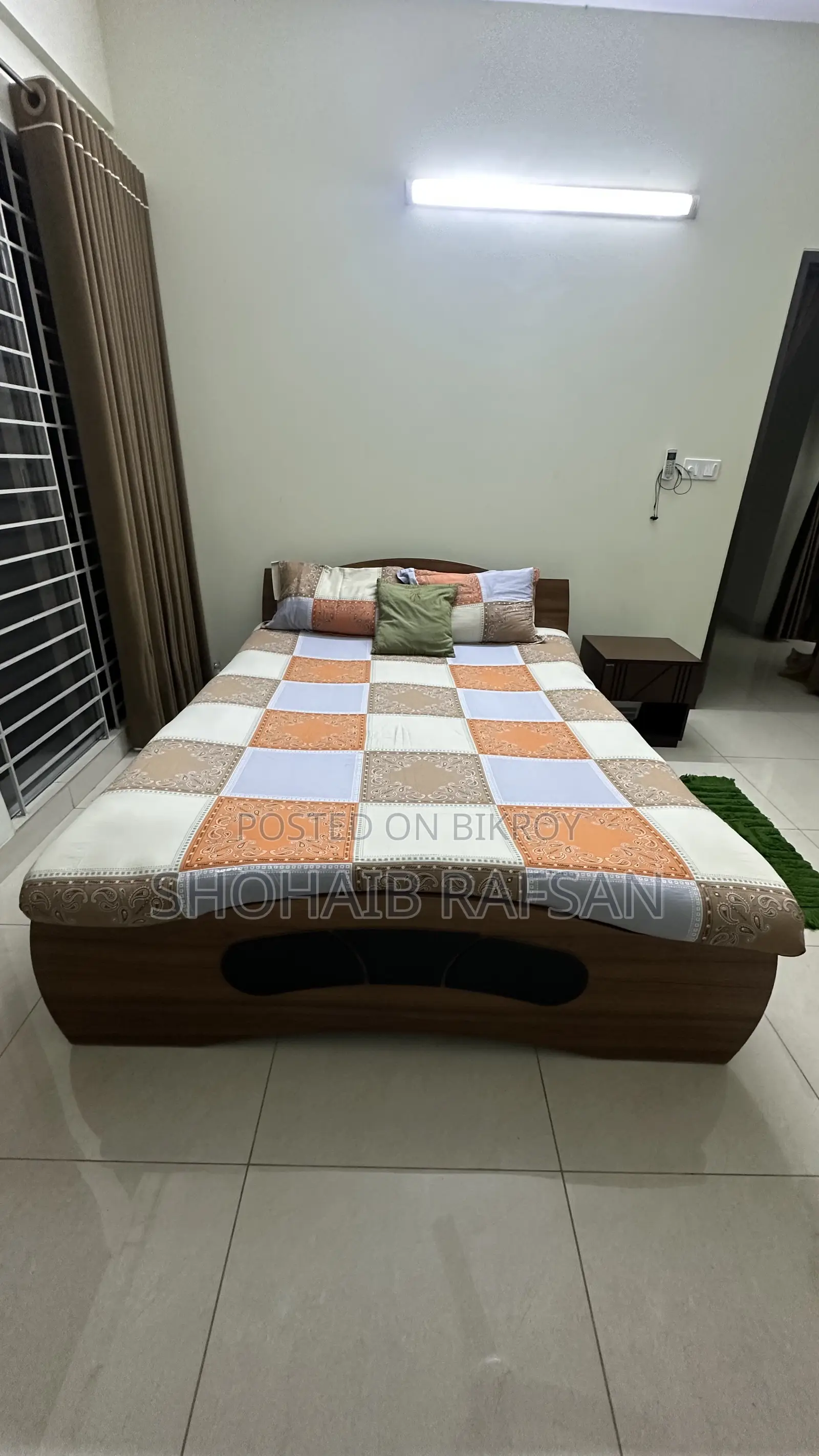 অটবি কুইন সাইজ ডাবল বেড, যাজিম তোশক সহ ।