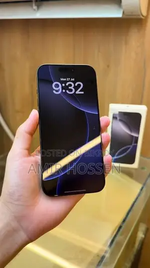 অ্যাপল আইফোন ১৬ প্রো ম্যাক্স ২৫৬ জিবি ব্ল্যাক