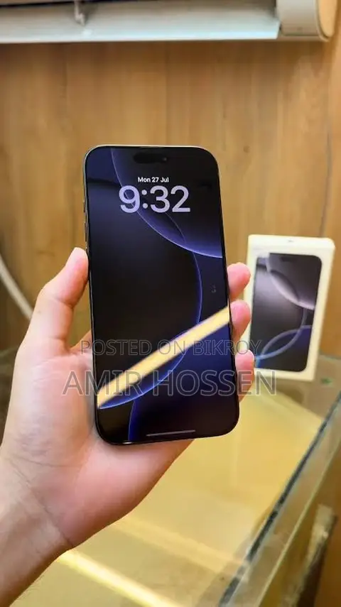 অ্যাপল আইফোন ১৬ প্রো ম্যাক্স ২৫৬ জিবি ব্ল্যাক