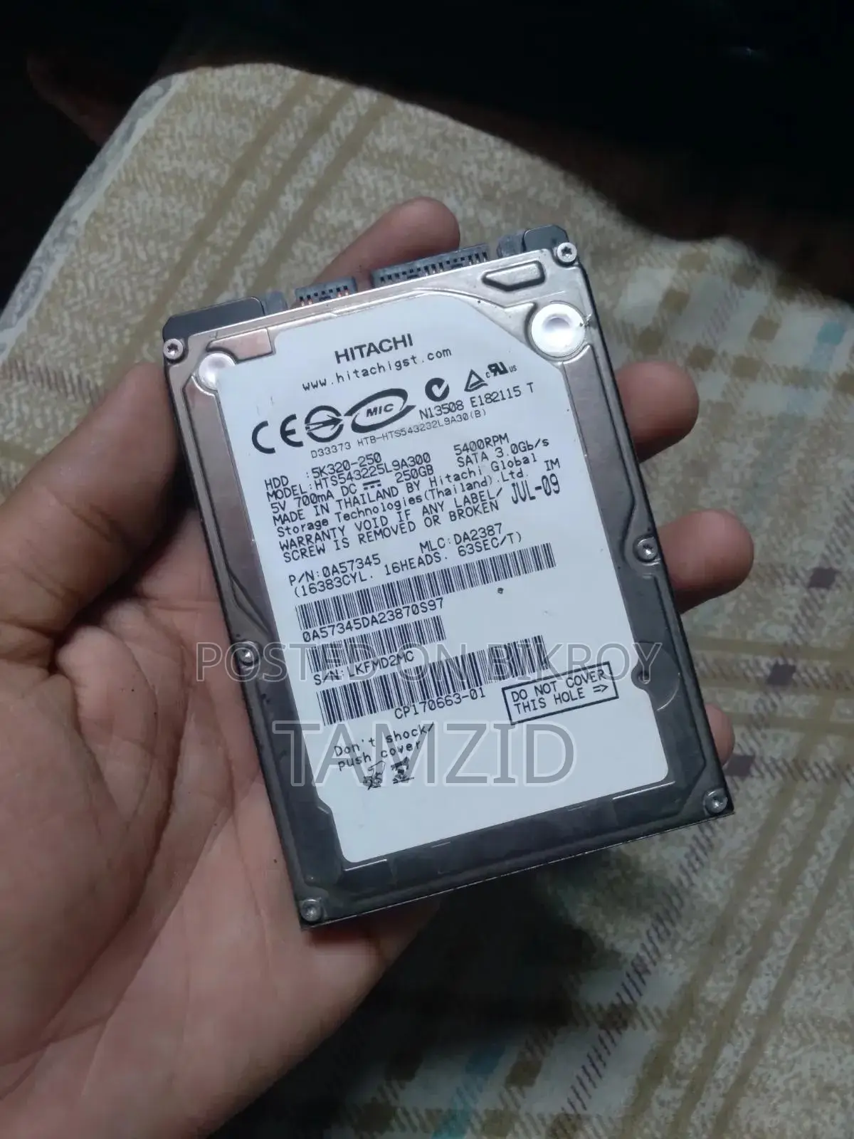 Hitachi HDD 250 GB