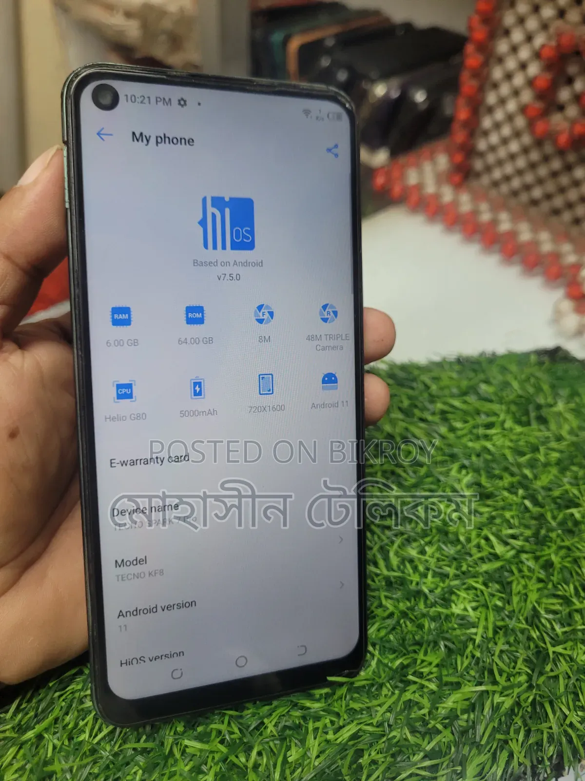 Tecno Spark 7 Pro 64 GB Blue