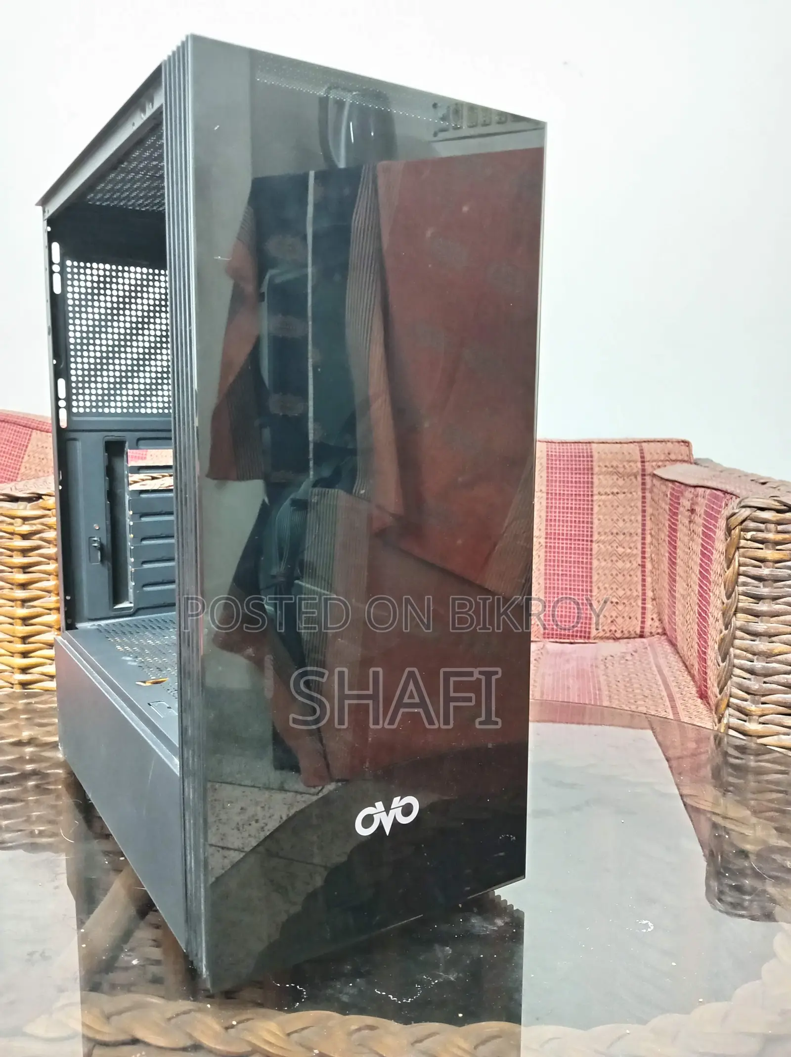 ওভি এক্স১০ মিড টাওয়ার গেমিং এআরজিবি কেস