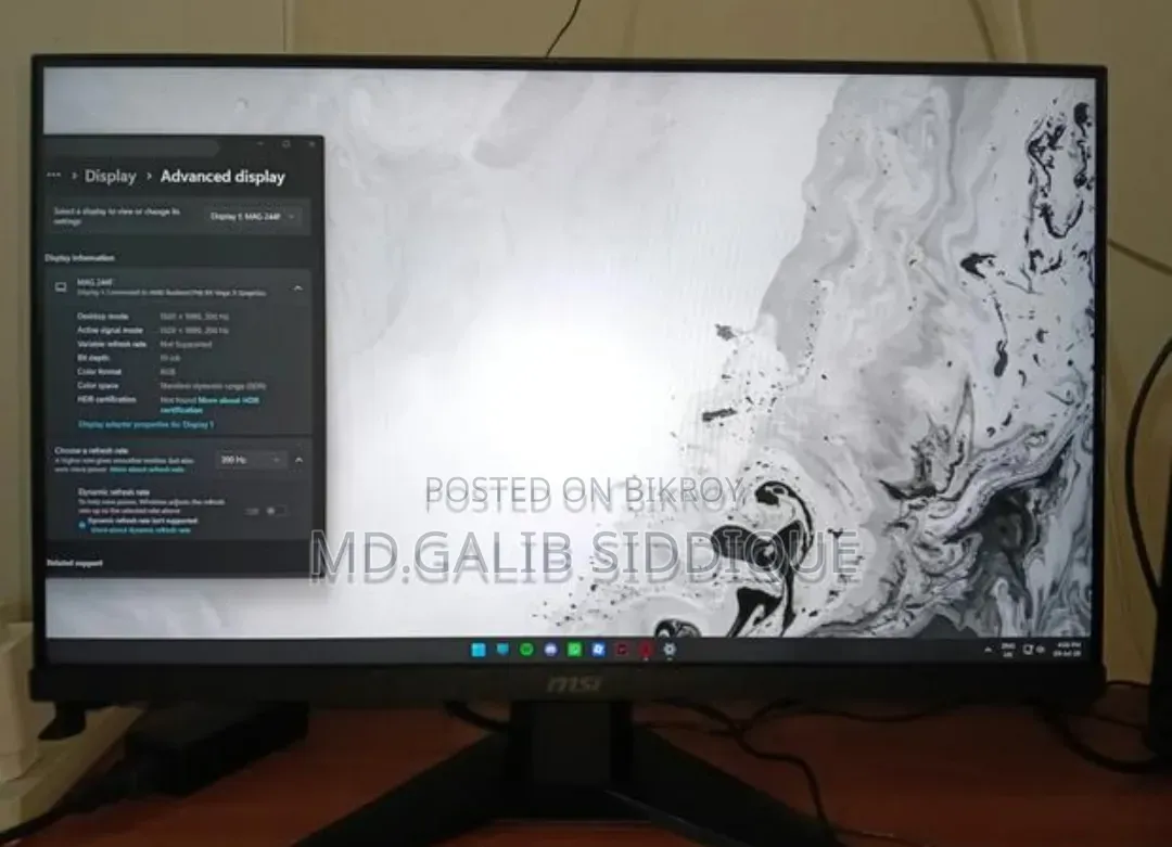 LG/HP V193V 60Hz MSI 200Hz Monitor