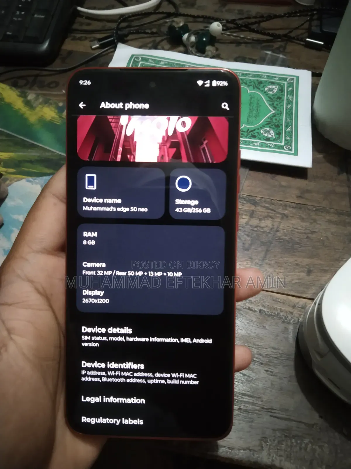 Motorola Edge 50 Neo 256 GB Orange