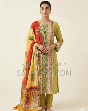 Kota Cotton Unstitched Three Piece.