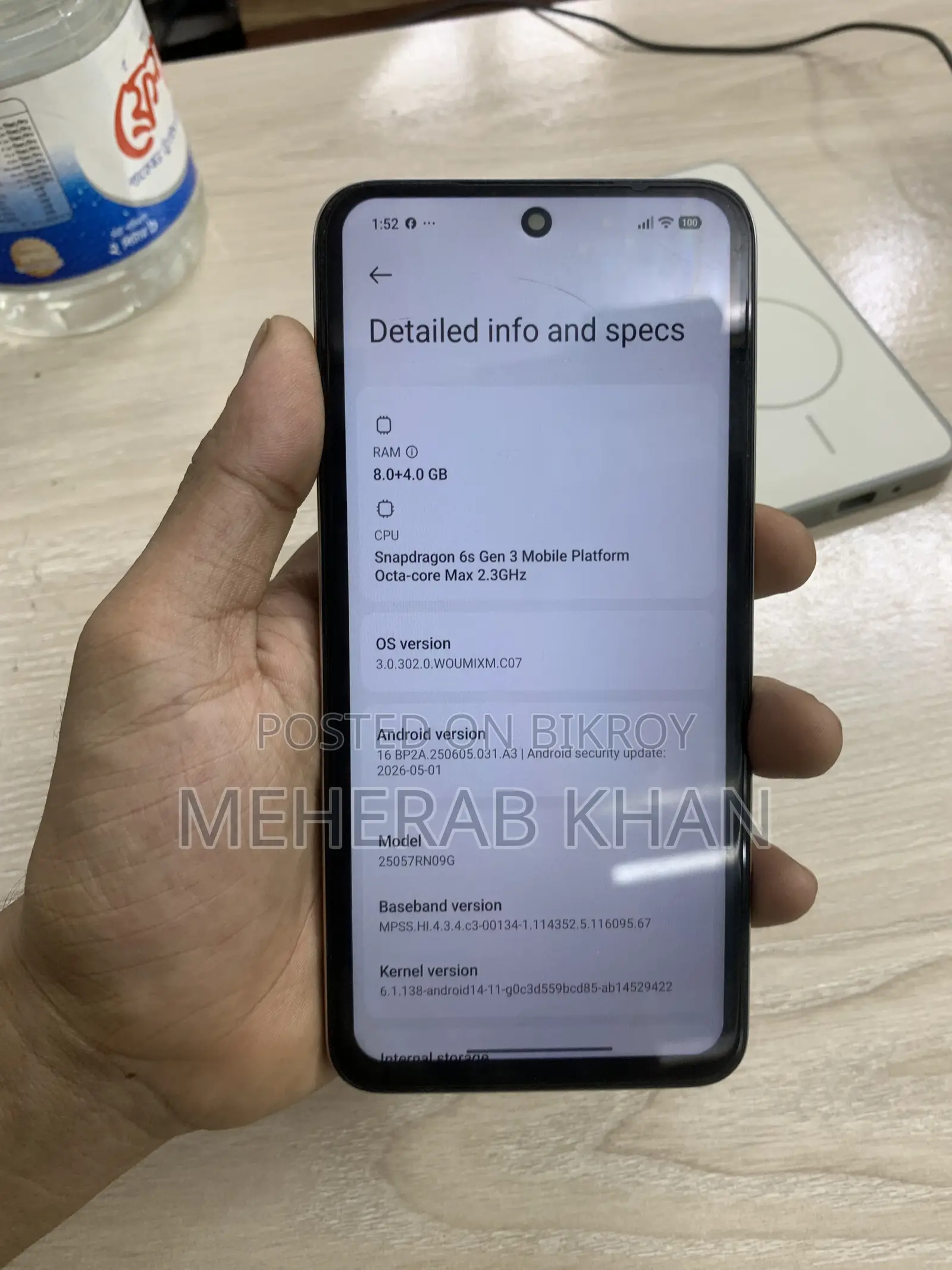 New Xiaomi Redmi 15 5G 256 GB Silver