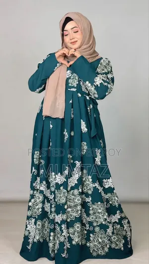 আলপনা প্রিন্ট গাউন বোরকা (শুধু বোরকা)