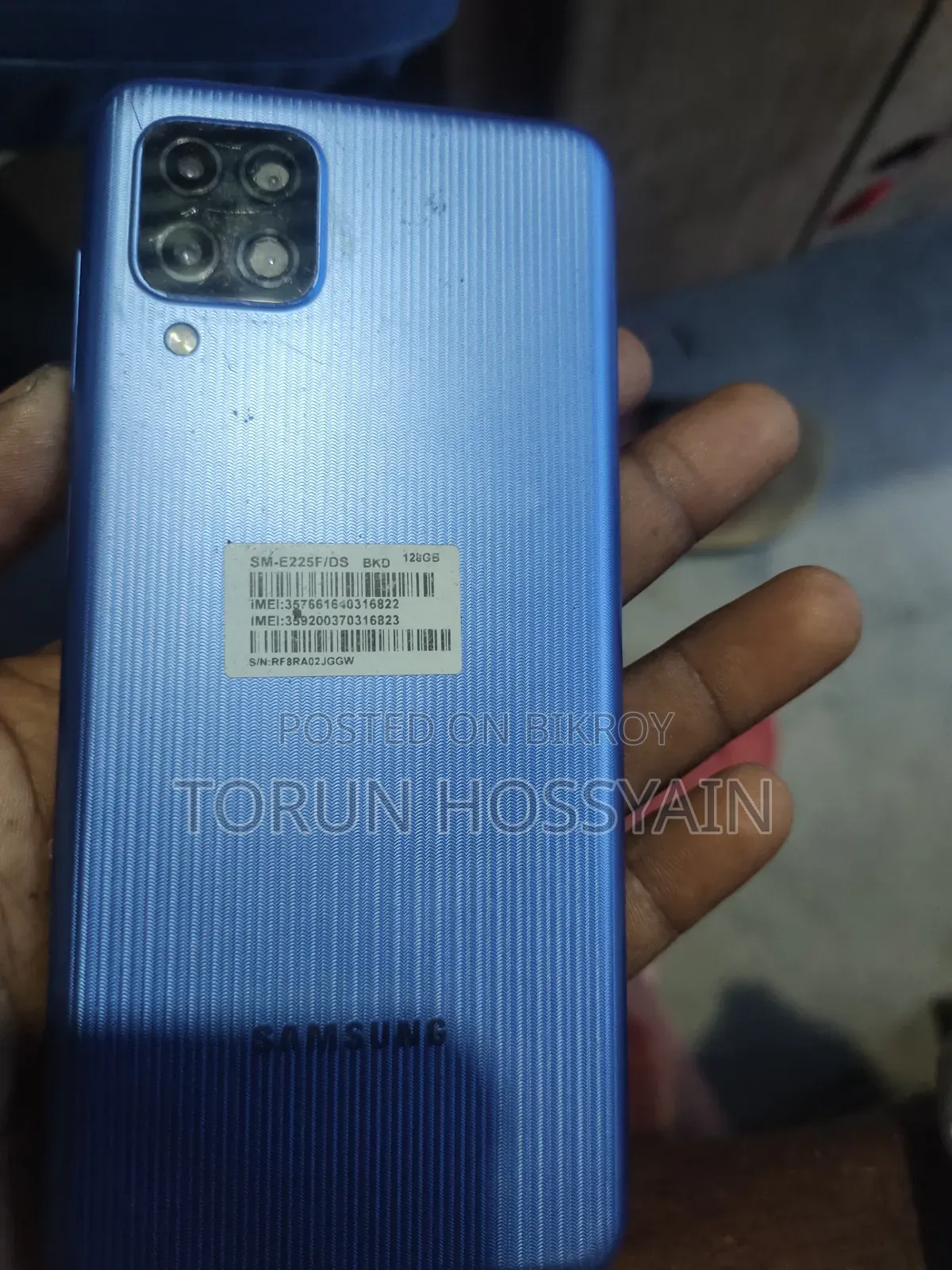 স্যামসাং গ্যালাক্সি এফ২২ ১২৮ জিবি নীল