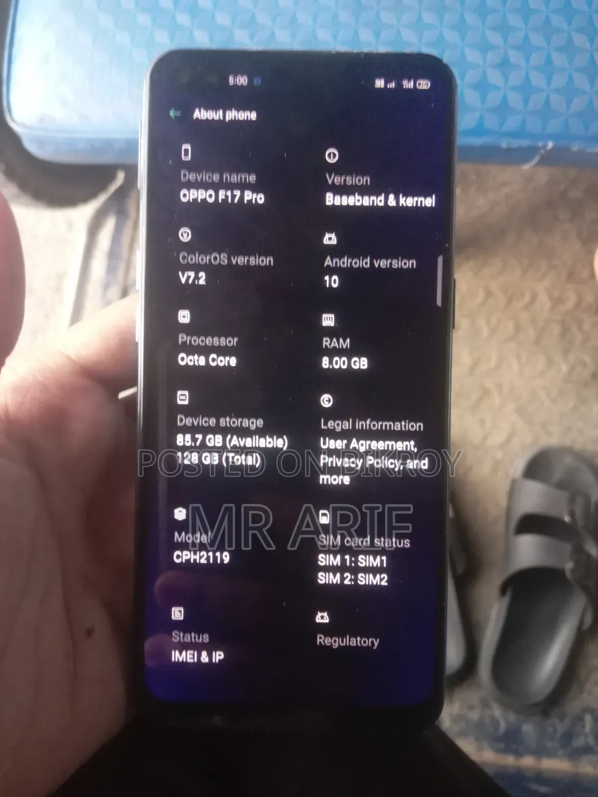 Oppo F17 Pro 128 GB Blue