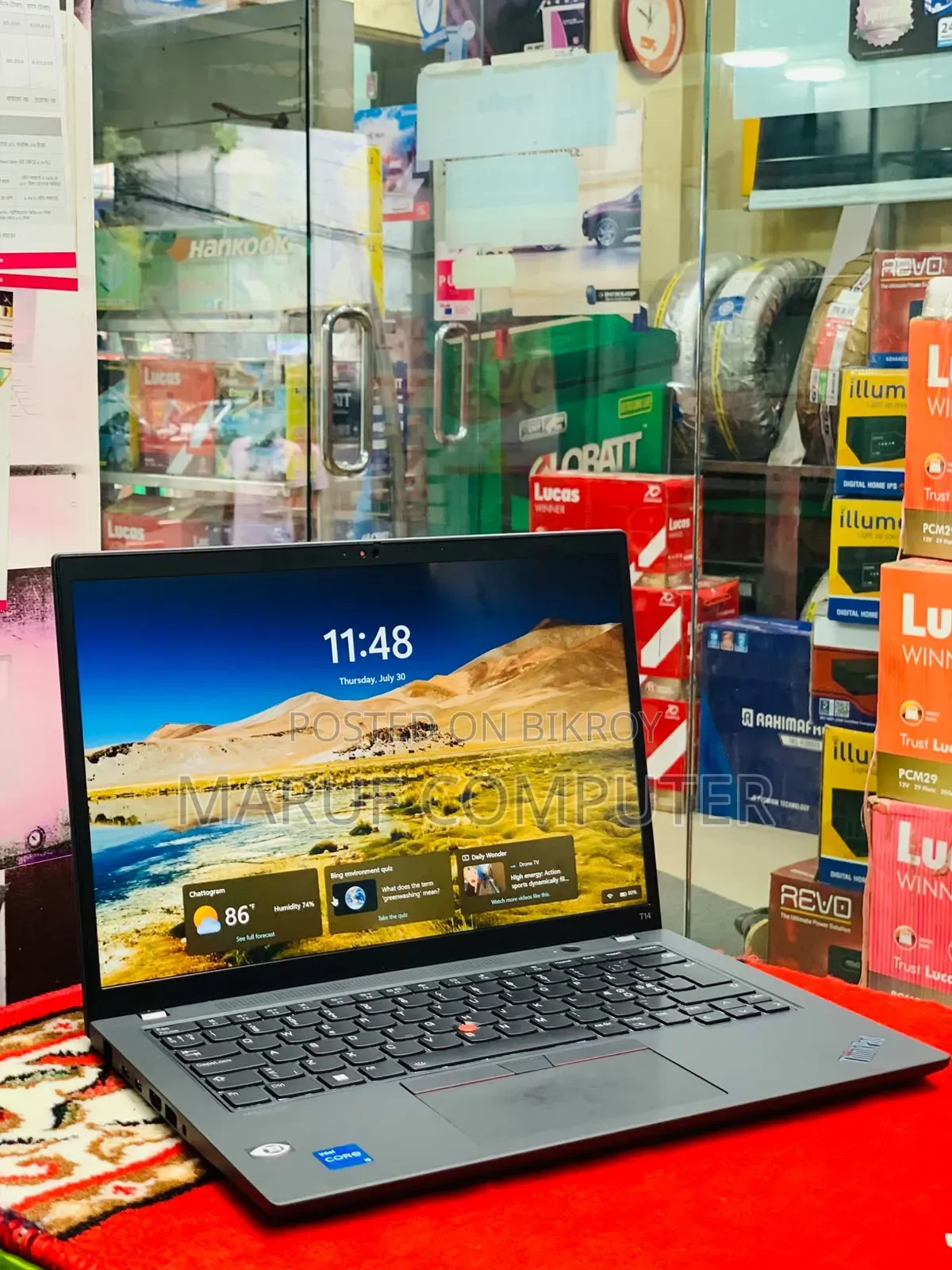 Laptop Lenovo ThinkPad T14 16GB Intel Core I5 SSD 256GB