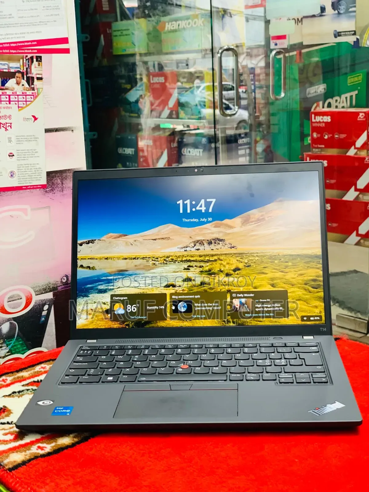 Laptop Lenovo ThinkPad T14 16GB Intel Core I5 SSD 256GB