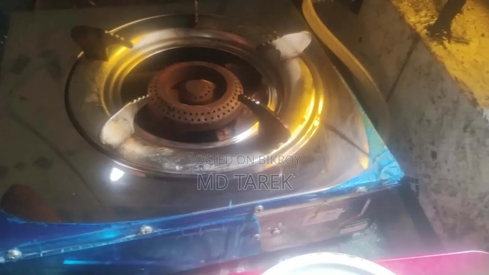 Single burner gas stove usable for cylinder and pipeline gas