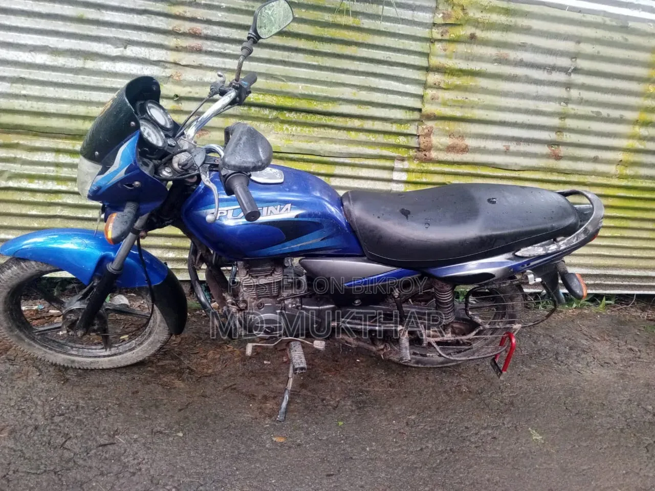 বাজাজ প্লাটিনা ১০০ ২০১৪ ব্লু