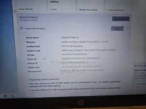 Laptop HP 15s 4GB NVIDIA SSD 256GB