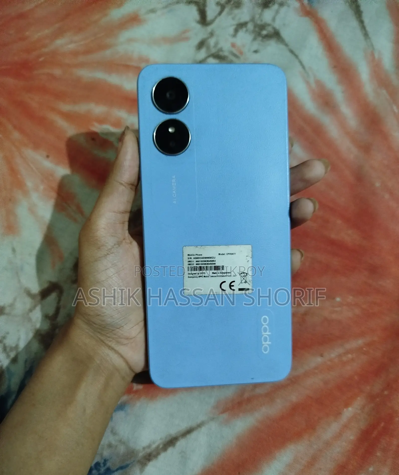 Oppo A17 64 GB Blue