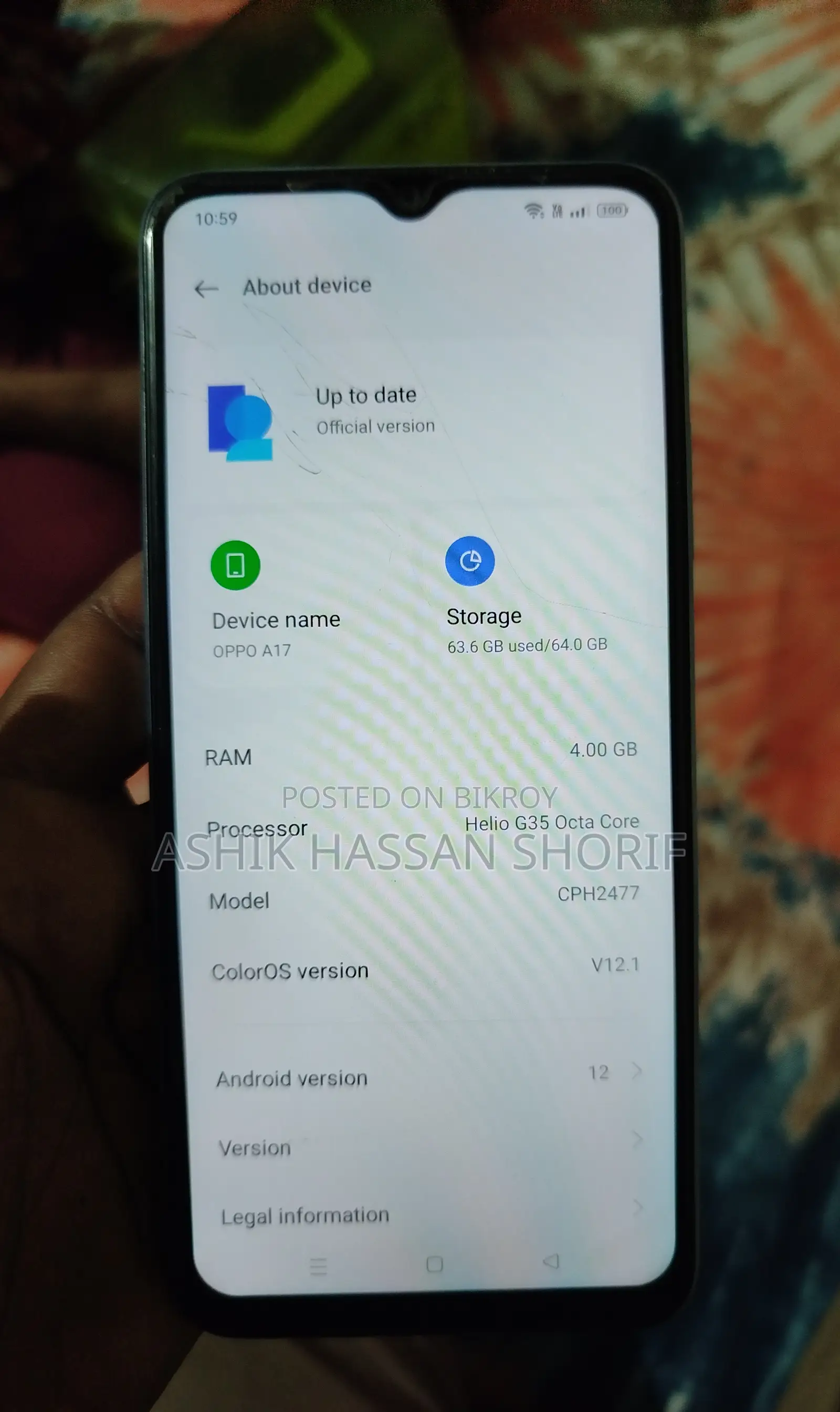 Oppo A17 64 GB Blue
