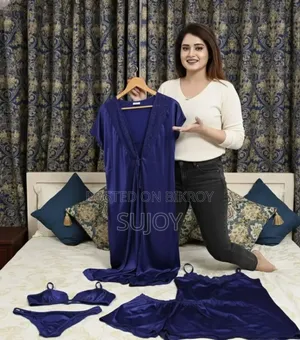 Nightwear Women's/Girls Satin Long Short Stylish Nightdress