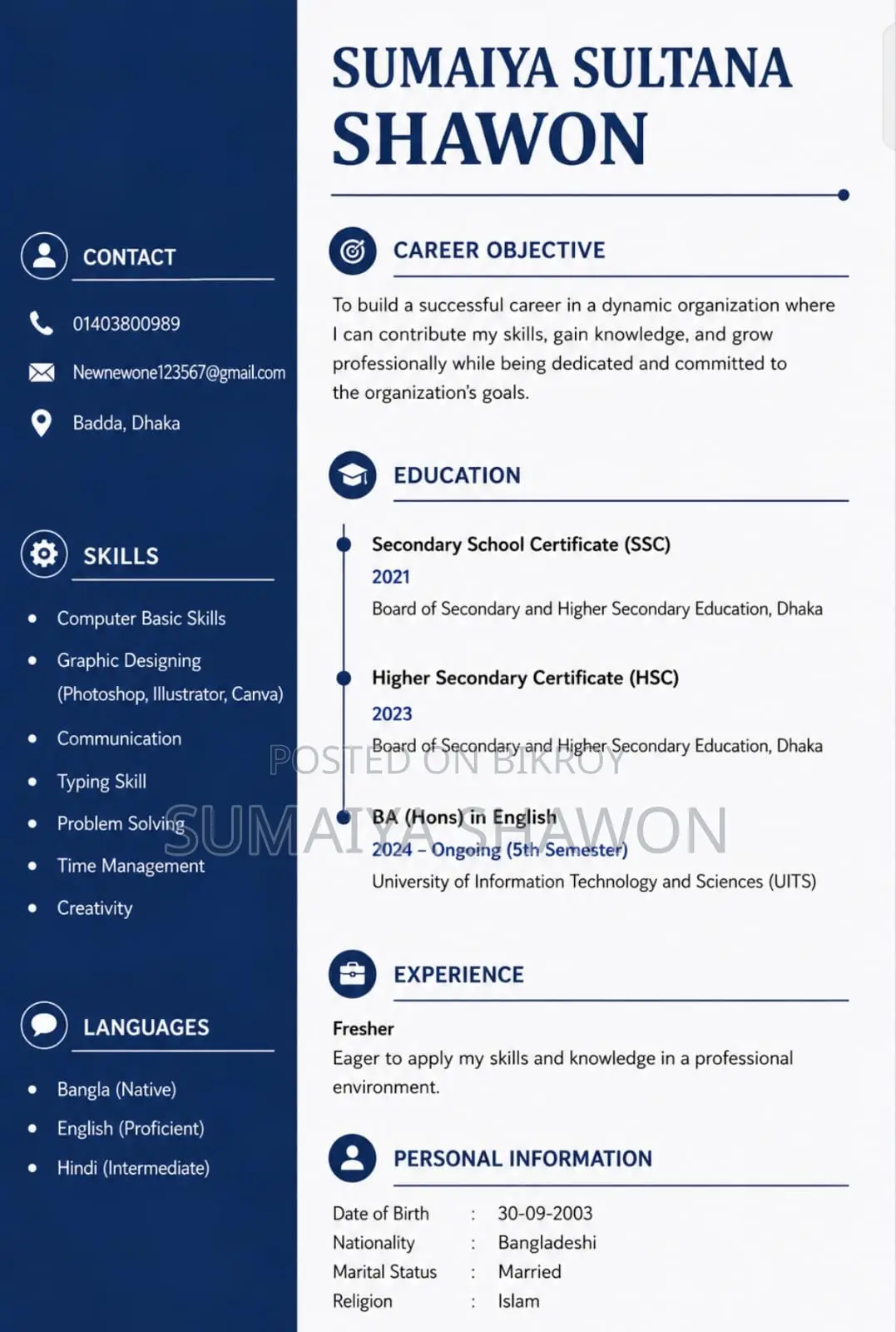 Computing It Cv