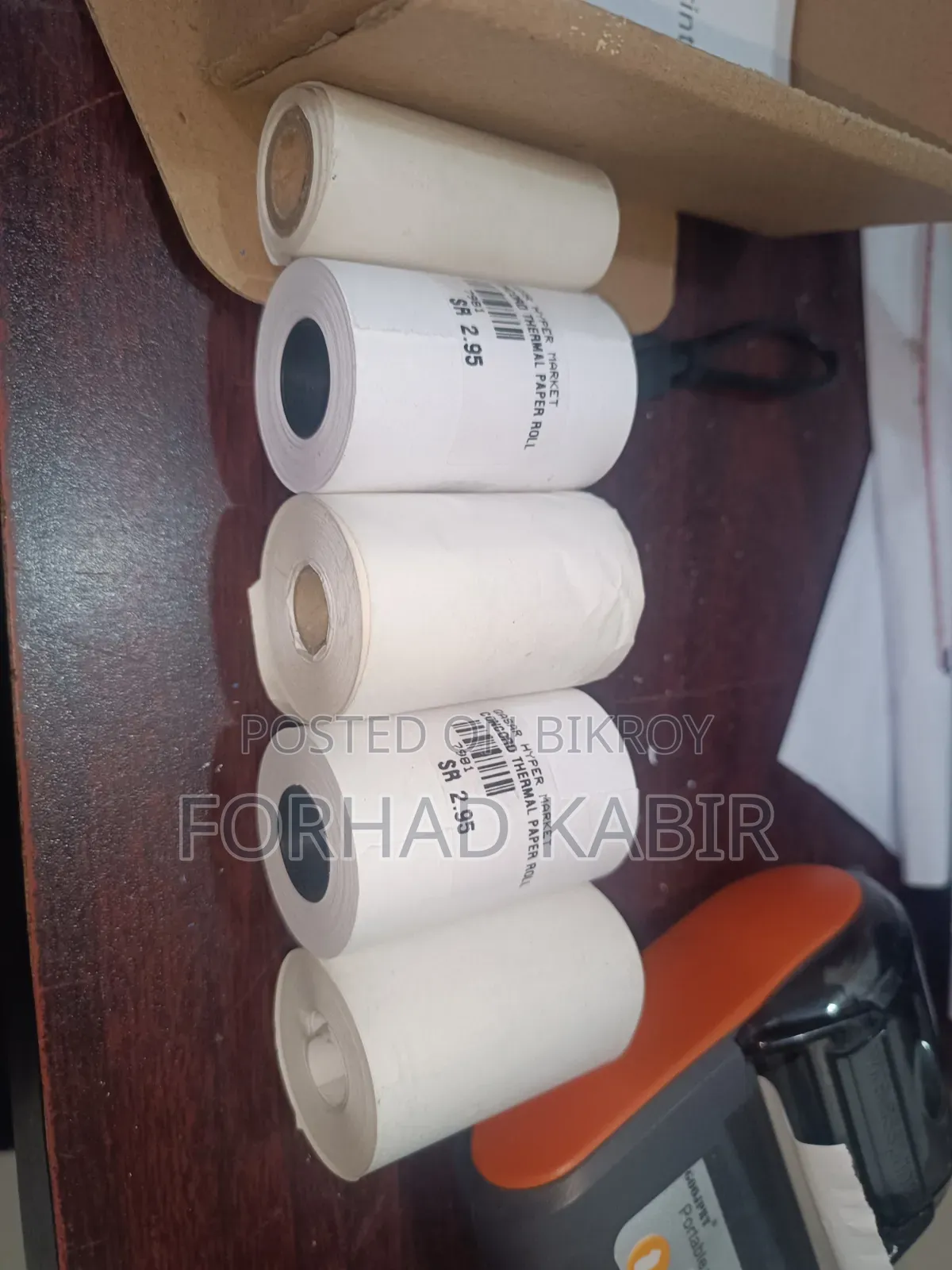 Portable Printer With 5 Extra Rolls
