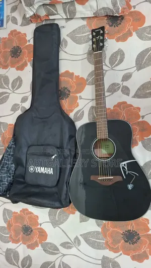 For Sale: Yamaha FG800 Acoustic Guitar (Black) With Bag Capo