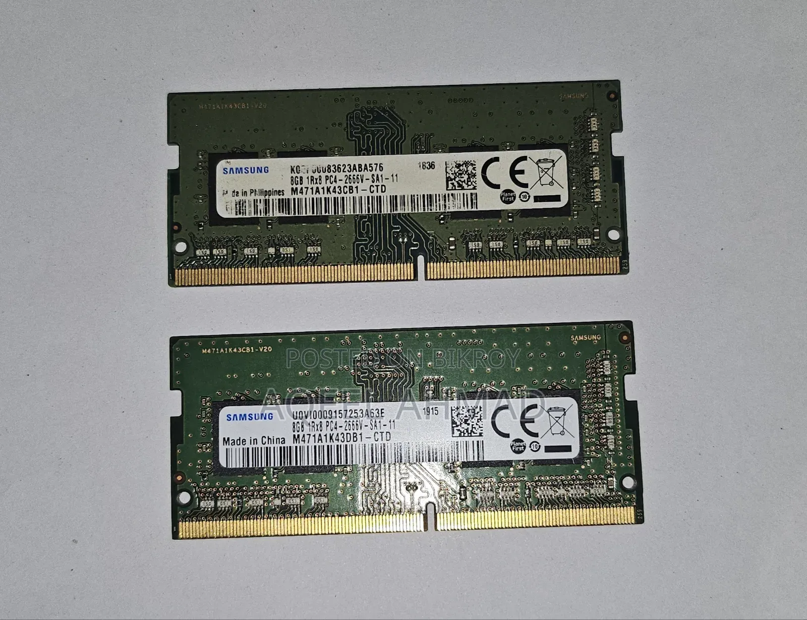 Samsung 8GB DDR4 2666MHz Laptop RAM (2×8GB = 16GB) – Genuine Samsung