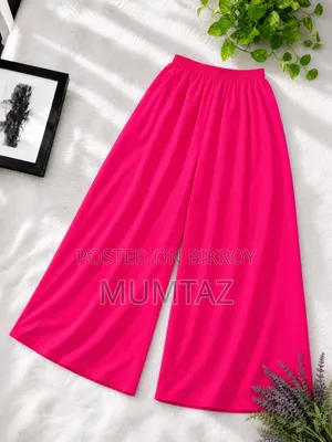 Solid Color Linen Plazzo