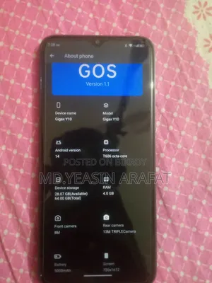 New GDL GigaX Y10 64 GB Black