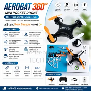 Aerobat 360° Mini Pocket Drone With Remote Control